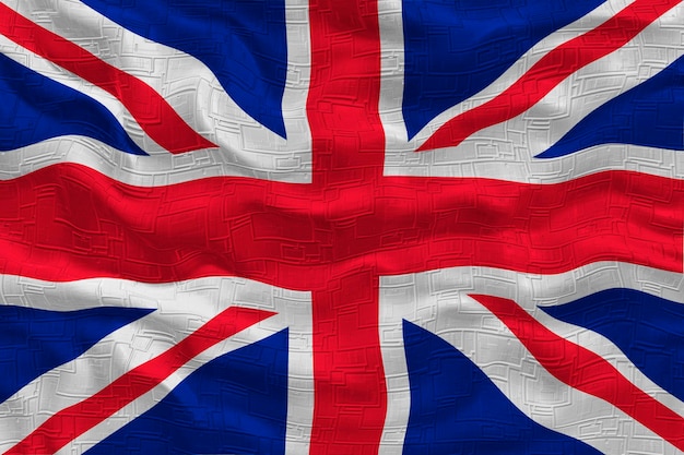 イギリスの国旗とイギリスの背景の国旗