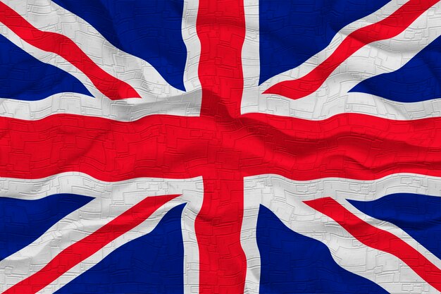 イギリスの国旗とイギリスの背景の国旗