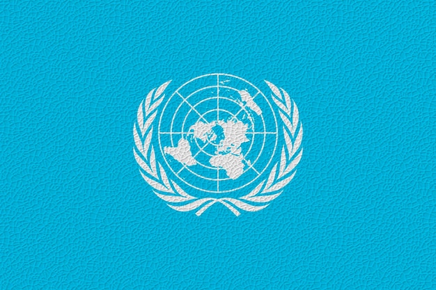 National Flag of United Nations Background with flag of United Nations