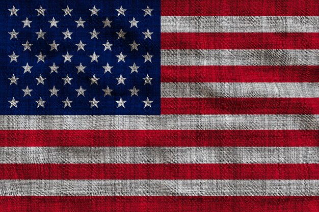 National flag of United States of America USA Background with flag of United States of America USA