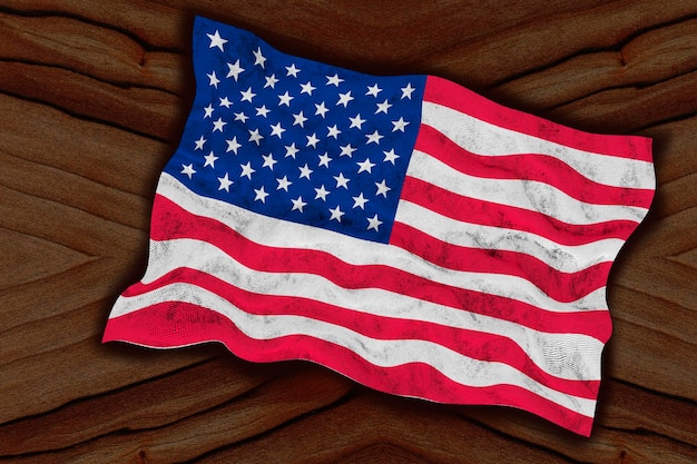 National flag of United States of America USA Background with flag of United States of America USA