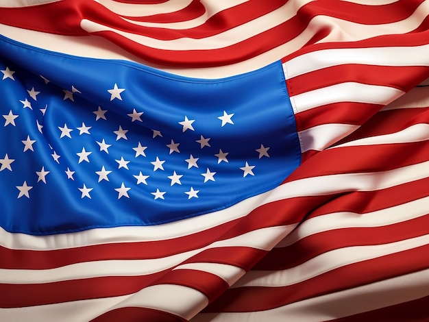 National flag of USA 3Dimage 3Drendering