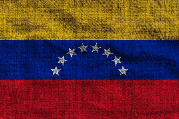 National flag of Venezuela Background with flag of Venezuela