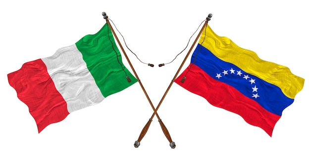 베네수엘라와 이탈리아의 국기 디자이너를 위한 배경