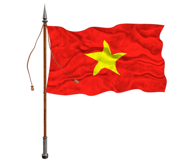 National flag of Vietnam Background with flag of Vietnam