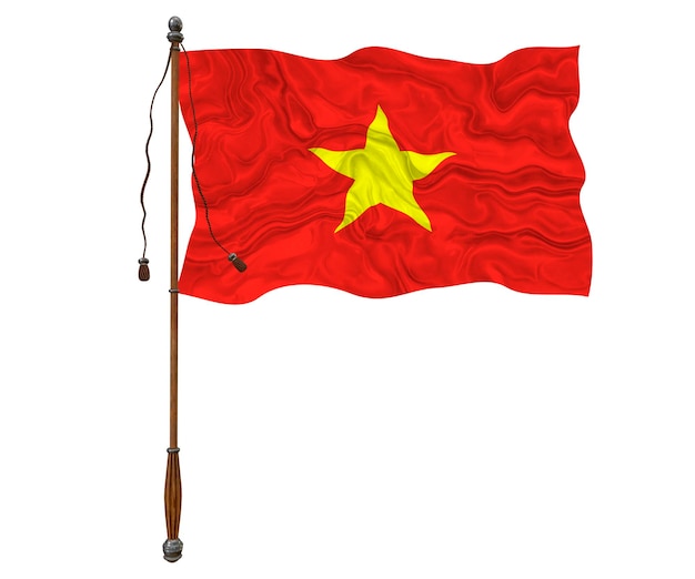 National flag of Vietnam Background with flag of Vietnam