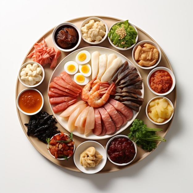 National food of Korea with white background high q