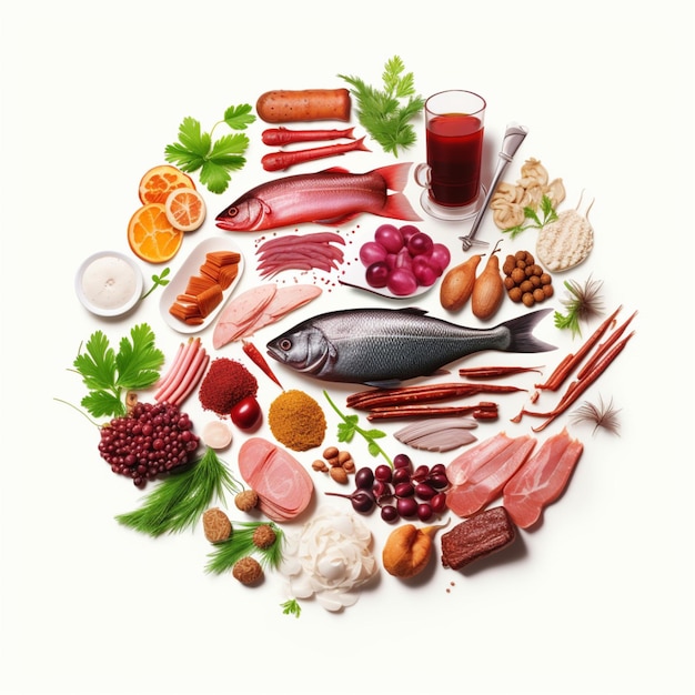 National food of Latvia with white background high