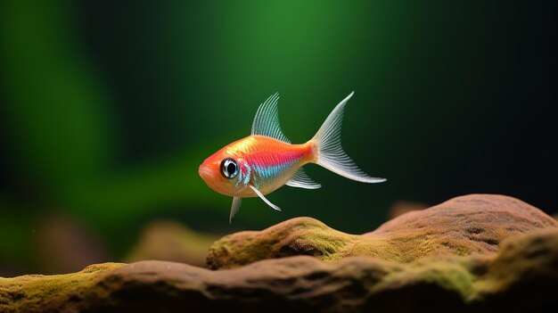 Photo national geographic professional photo of cardinal tetra