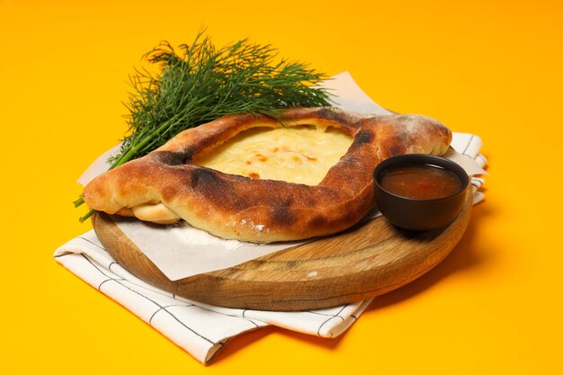 National georgian cuisine food flour product khachapuri