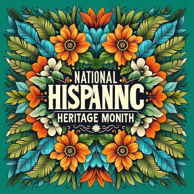 Photo national hispanic heritage month flat illustration design