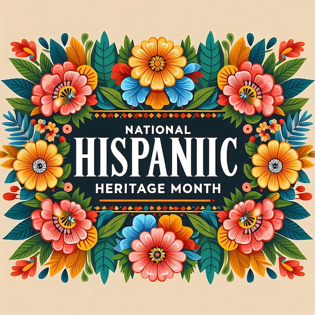 Photo national hispanic heritage month flat illustration