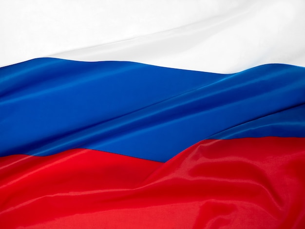 Photo national holiday june 12 is the day of russia. russian flag close-up.