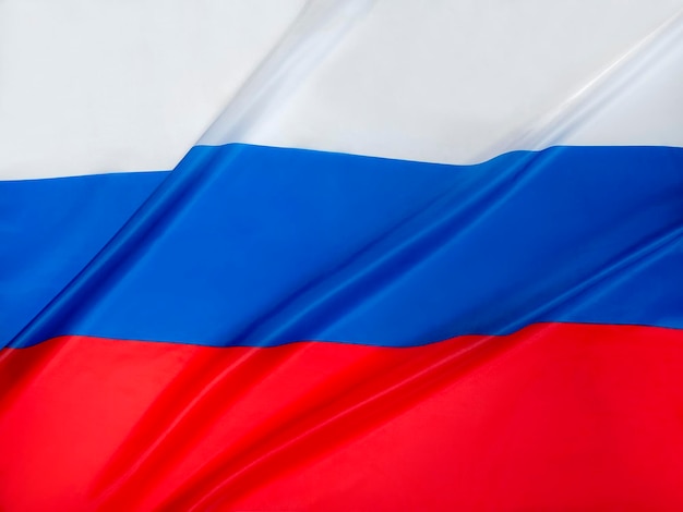 国民の祝日6月12日はロシアの日ロシア国旗のクローズアップ