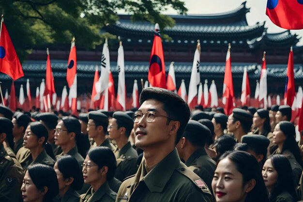 写真 韓国の国民解放日