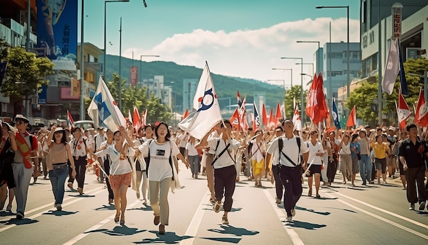 사진 한국의 민족해방일 축하 및 축하 사진