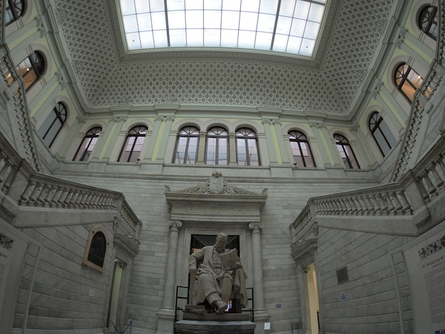 National Library of Madrid, Spain. architecture and art interior