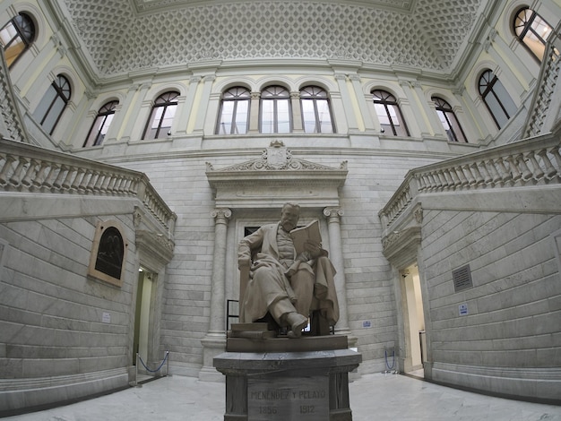 National Library of Madrid, Spain. architecture and art interior