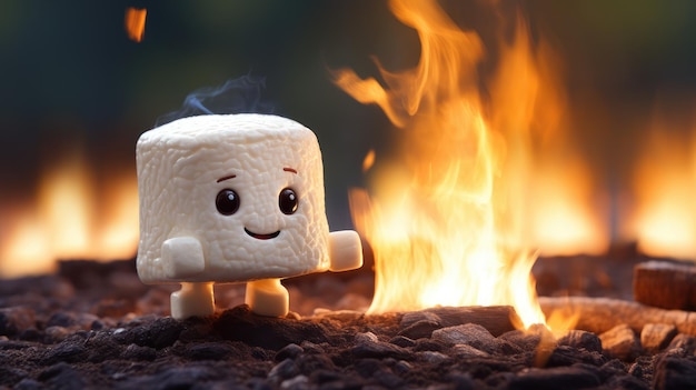 Photo national marshmallow toasting day