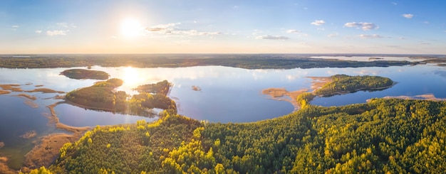 National park Braslau Lakes Belarus