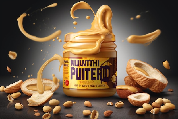 Photo national peanut butter banner design