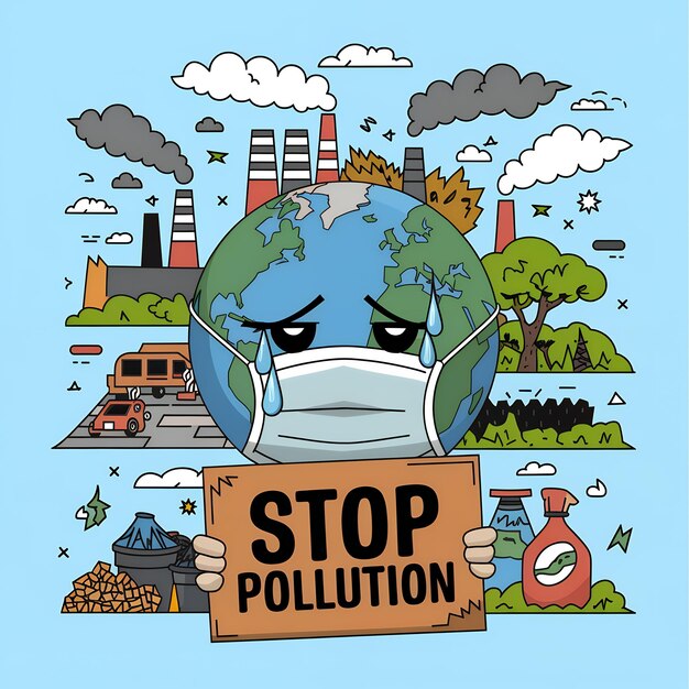 Photo national pollution control day ai generated illustrated images