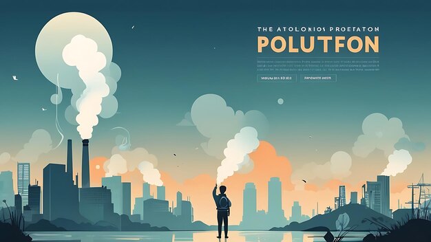 Photo national pollution prevention day flat illustration