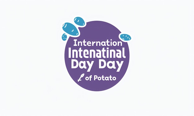 국가 감자 날 축제 플라이어 평평한 디자인 터 그래픽 축제 감자 테마를 특징으로
