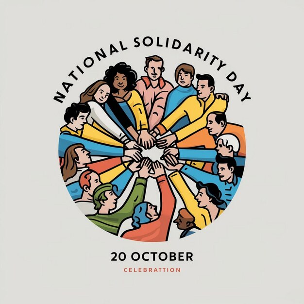 Photo national solidarity day celebration design illustration