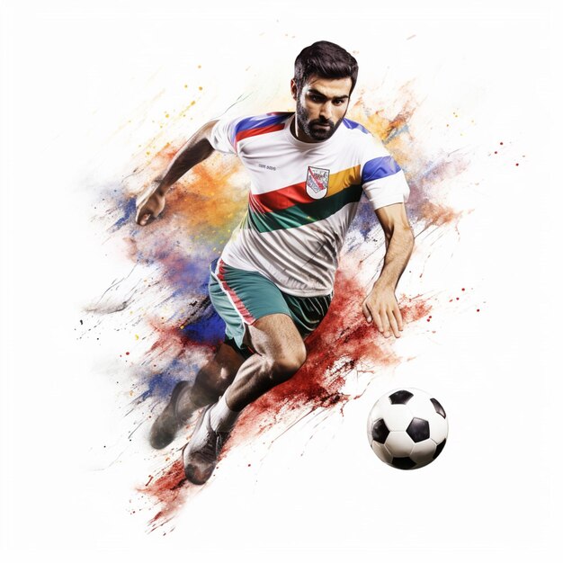 Premium AI Image | National sport of Iran with white background high q