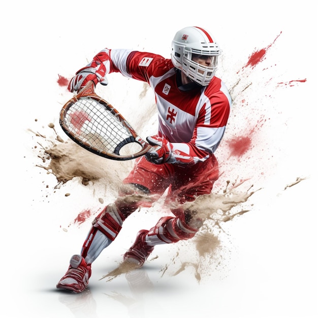 National sport of Poland with white background high