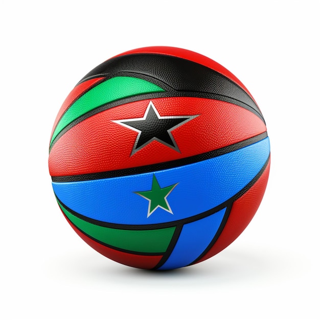 National sport of South Sudan with white background