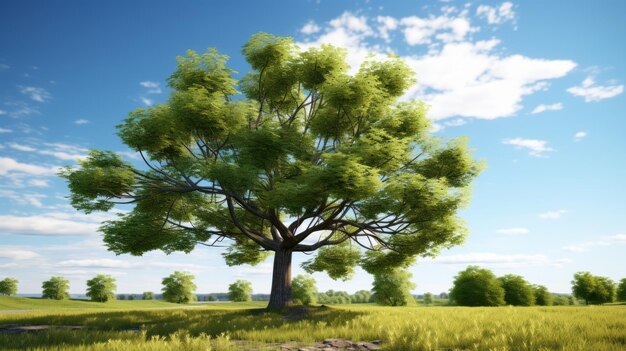 National Tree Day 22th May cartoon style 3D Generative AI