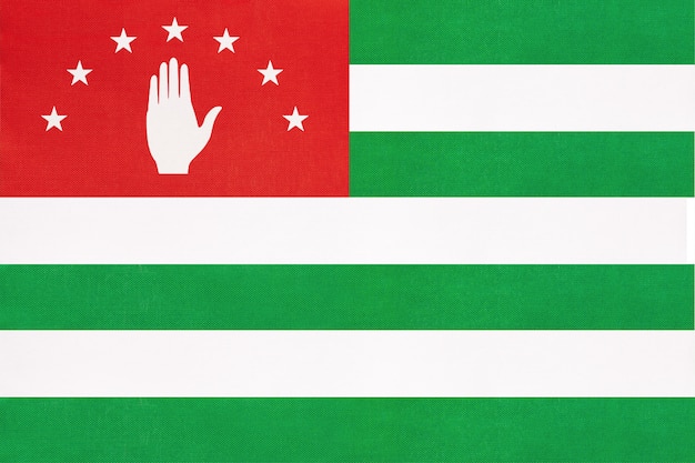 Nationale vlag van Abchazië met embleem