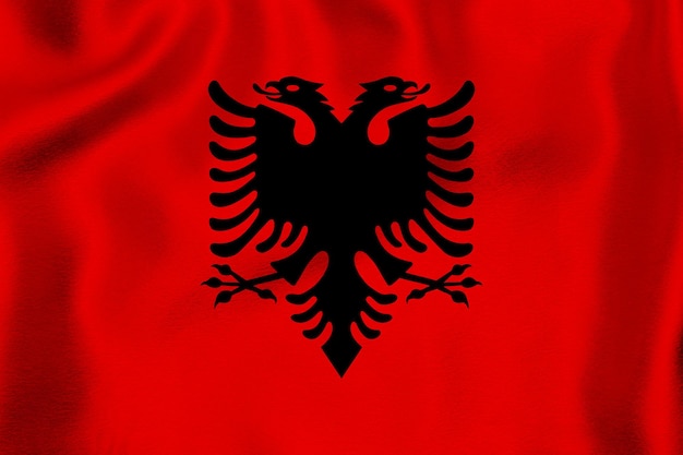 Foto nationale vlag van albanië