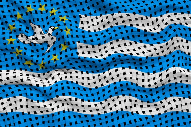 Nationale vlag van Ambazonia Achtergrond met vlag van Ambazonia