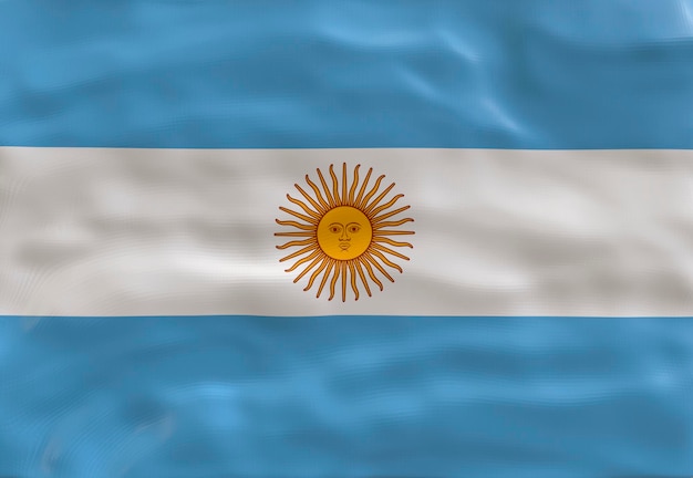 Nationale vlag van Argentinië Achtergrond met vlag van Argentinië