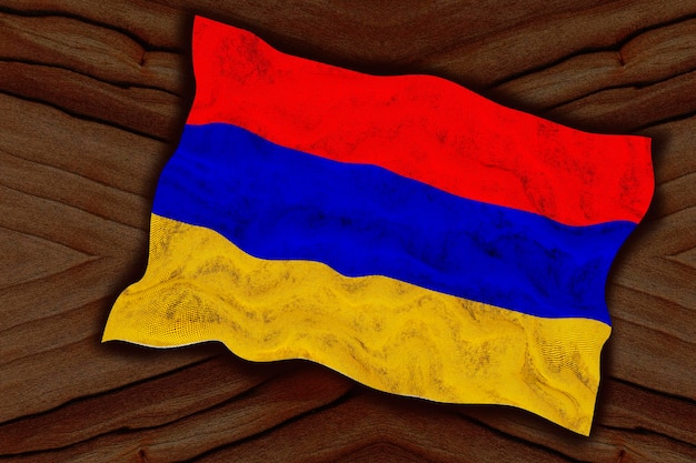 Nationale vlag van Armenië Achtergrond met vlag van Armenië