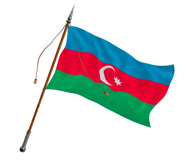 Nationale vlag van Azerbeidzjan Achtergrond met vlag van Azerbeidzjan