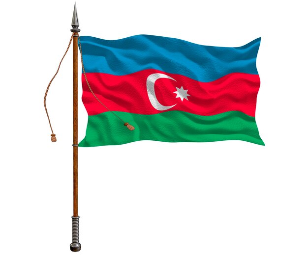 Nationale vlag van Azerbeidzjan Achtergrond met vlag van Azerbeidzjan