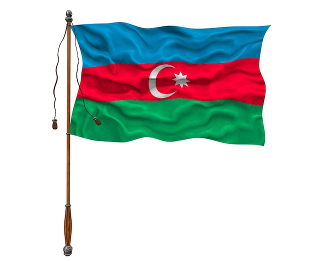 Nationale vlag van Azerbeidzjan Achtergrond met vlag van Azerbeidzjan