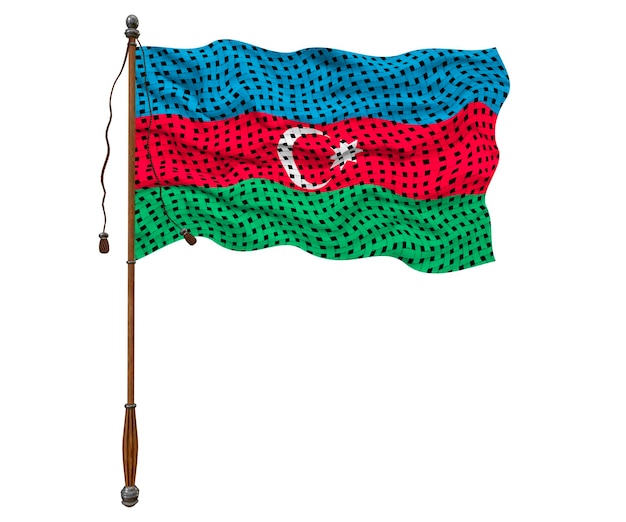 Nationale vlag van Azerbeidzjan Achtergrond met vlag van Azerbeidzjan