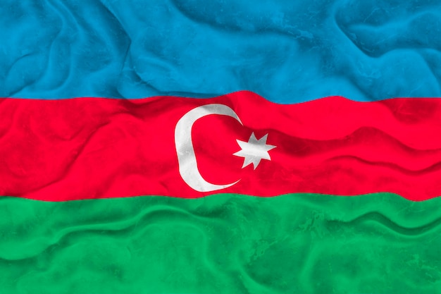 Nationale vlag van Azerbeidzjan Achtergrond met vlag van Azerbeidzjan