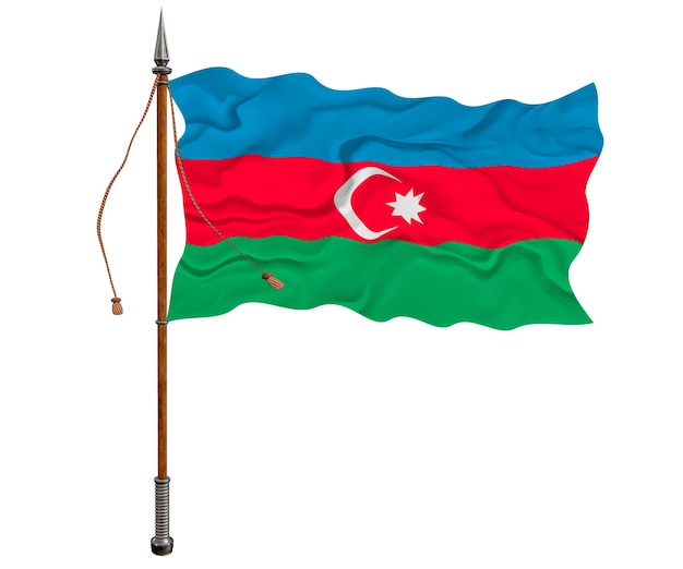 Nationale vlag van Azerbeidzjan Achtergrond met vlag van Azerbeidzjan