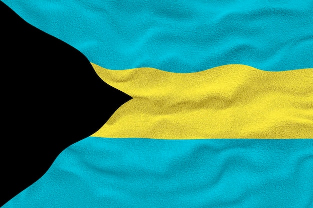 Nationale vlag van Bahama's Achtergrond met vlag van Bahama's