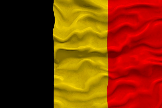 Nationale vlag van België Achtergrond met vlag van België