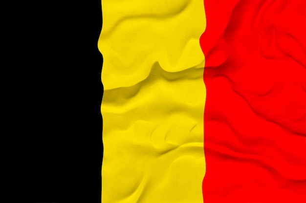 Nationale vlag van België Achtergrond met vlag van België