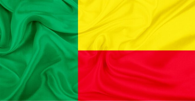 Nationale vlag van Benin Flying Effect