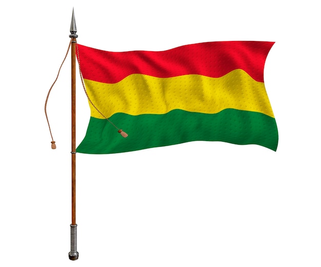 Nationale vlag van Bolivia Achtergrond met vlag van Bolivia