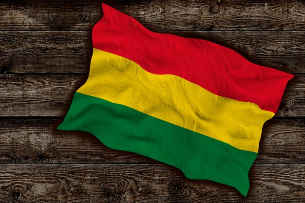 Nationale vlag van Bolivia Achtergrond met vlag van Bolivia